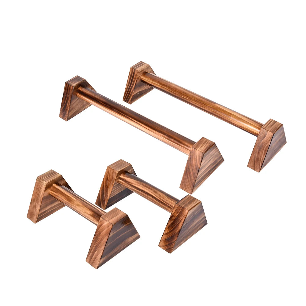 Wooden Calisthenics Handstand Gym Exercise Training Parallel Bar 1 Pair Fitness Sport Push Up Stands Double Rod Bracket