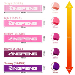 Bandas/Fitas Elásticas para treino de Resistência e Equilíbrio